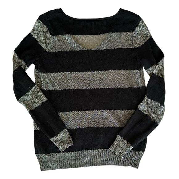 AX Armani Exchange Size Small Metallic Mesh Sweater Y3K - Picture 3 of 6